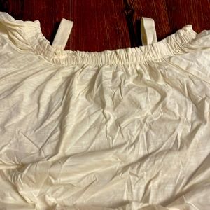 Ivory colored off the shoulder, Matilda Jane T-shirt